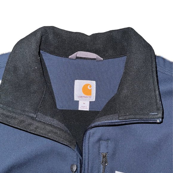 Carhartt Men's Rain Defender Relaxed Fit Softshell Jacket Heavyweight Protection - Picture 3 of 3